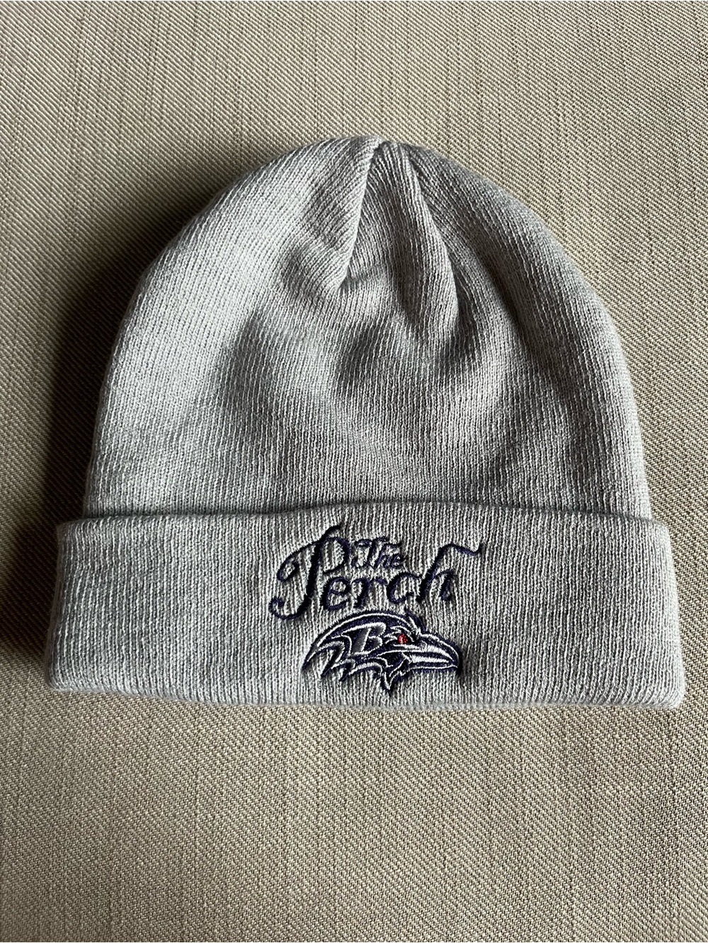 Baltimore Ravens The Perch Knit Beanie with Embroidered Logo